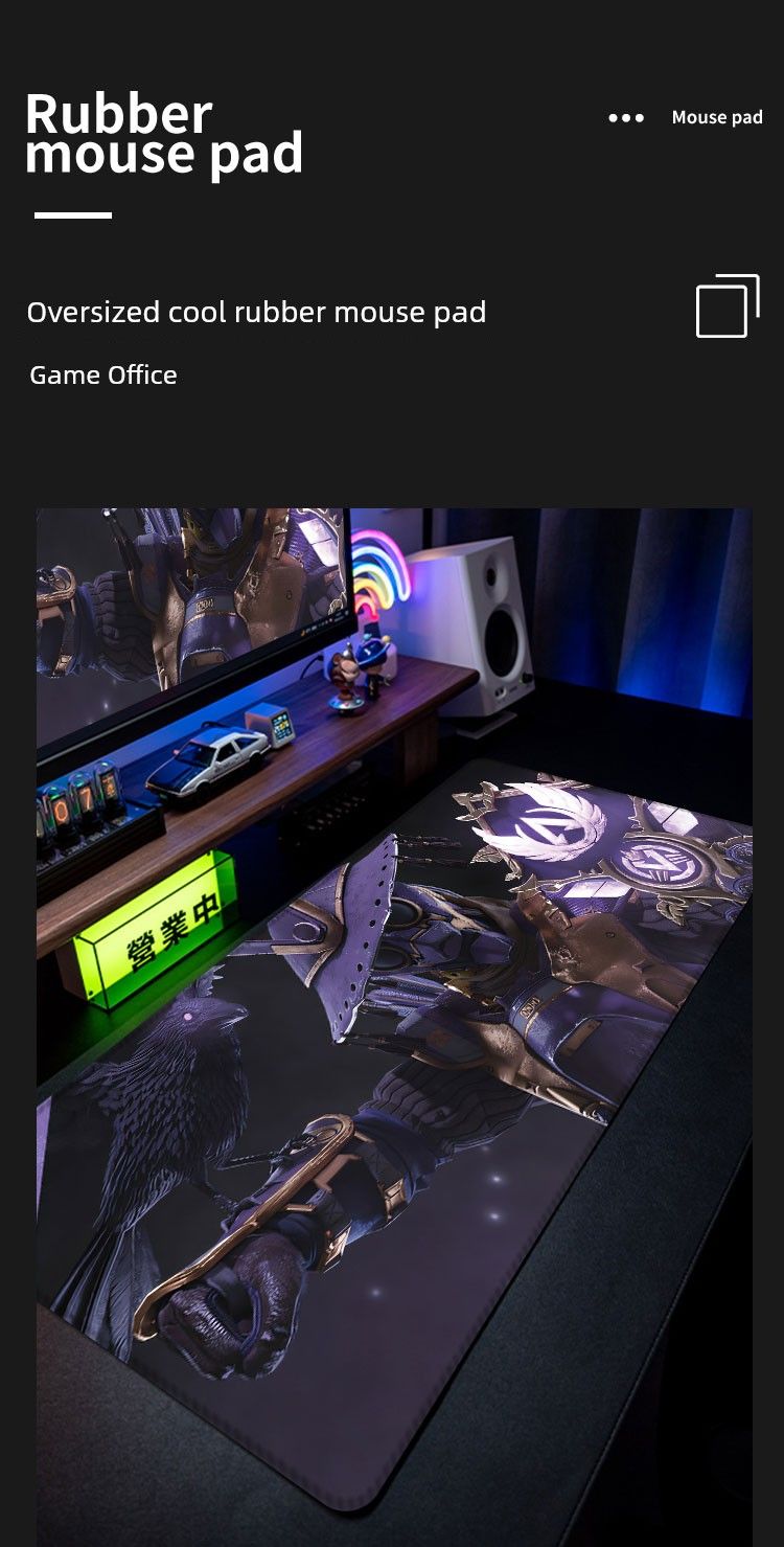 Apex E-Sports Games Mouse Oversized Anime Student Dormitory Computer Keyboard Non Slip Desk Pad_voghion.com