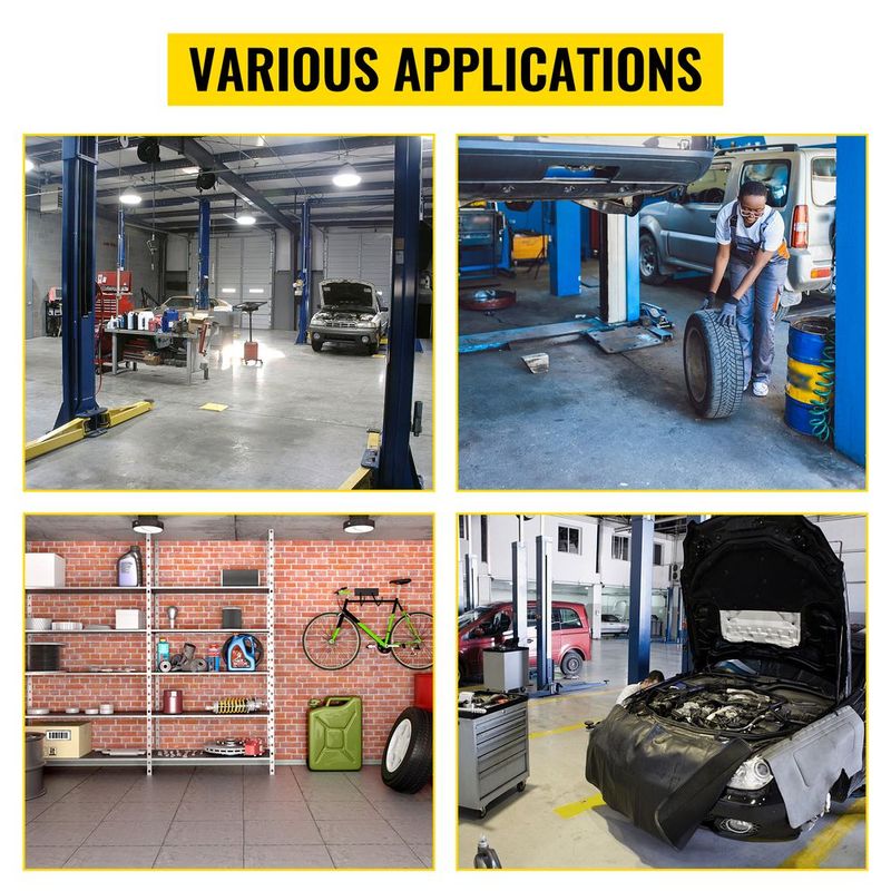 VEVOR Shop Stool, 300 LBS Rolling Garage Stool, 18' To 23' Adjustable Height Mobile Rolling Gear Seat, Round Tray Garage Pneumatic Stool, All-Terrain 5\" Casters With Two Brakes Mechanic Seat_voghion.com