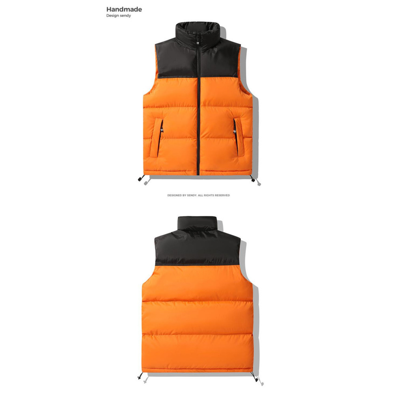 Giacca da uomo in piumino di cotone autunno e inverno Giacca da uomo ispessita e calda Versione coreana Canotta colorata di tendenza Sweetheart per_voghion.com