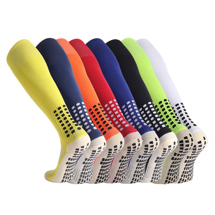 Soccer Socks Elastic Long Football Socks Over The Knee Thickened Glue Non Slip Towel White Bottom Sports Socks_voghion.com