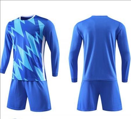 2425 Adult and Children's Men's Long Sleeve Football Set, Sports Football Shirt, Training Clothes_voghion.com