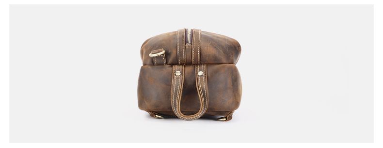 Herren Retro Echtleder Brusttasche High-End Große Kapazität Sporttasche Erste Schicht Rindsleder Herren Brusttasche Trendy_voghion.com