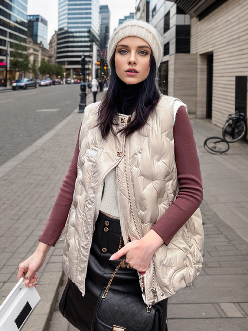 Gilet da donna nella tendenza dei gilet da donna della moda autunno e inverno_voghion.com