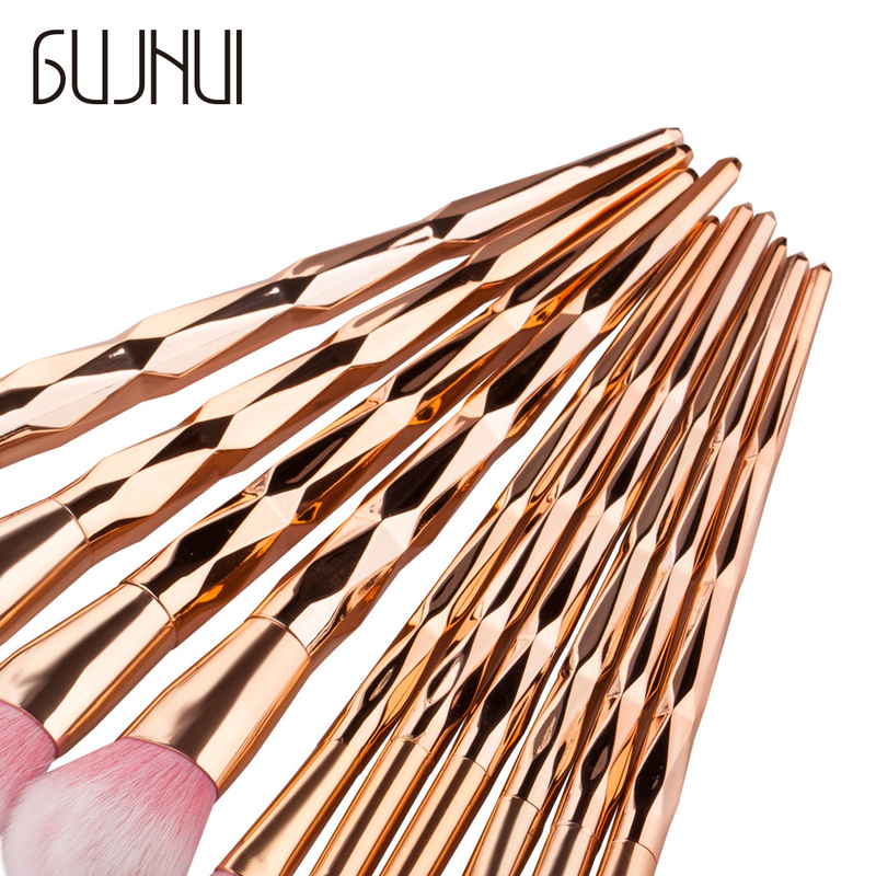 10 Stück Make-up-Pinsel, sechs Seiten, Grundierungspinsel-Set, Beauty-Tools, Make-up GUJHUI Yuncai_voghion.com