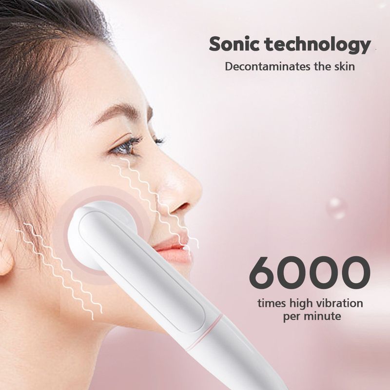 Novo 2-em-1 silicone limpeza facial dos poros e beleza limpador elétrico ultrassônico_voghion.com