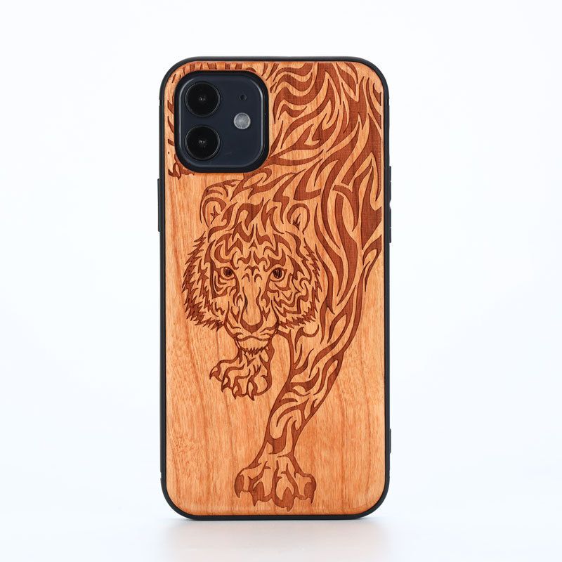Applicable To Epple 13 Pro Original Wooden Mobile Phone Case Iphone15Pro MAX Laser Engraving Protective Case_voghion.com
