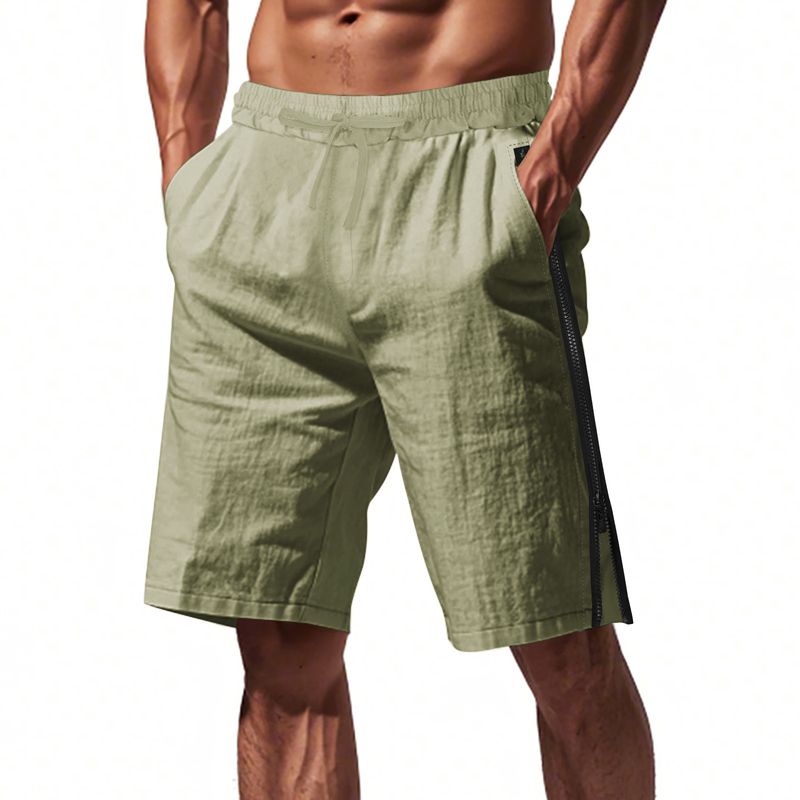 Hip-Hop-Shorts mit seitlichem Reißverschluss für Herren – Sommer-Cargo-Shorts mit lockerer Passform im Streetwear-Stil, bequeme Strandshorts für die Freizeit_voghion.com