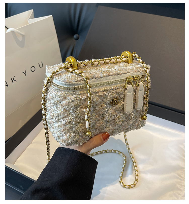 French chain for women new small square crossbody high-end mini niche box bag_voghion.com