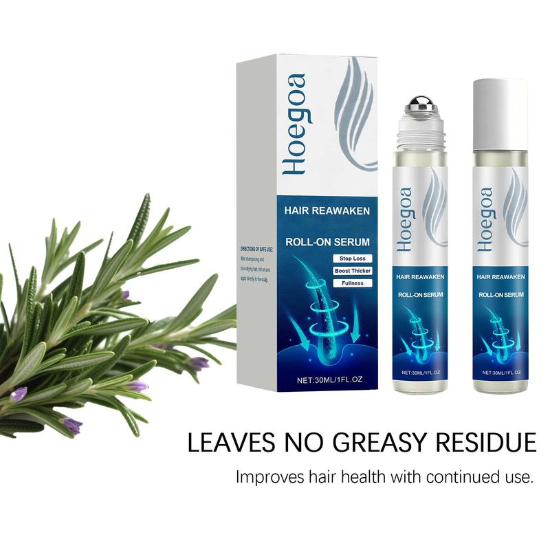 Hoegoa Roll-On Refreshing Moisturizing Hydrating Nourishing Scalp Smooth Glossy Massage Hair Care Essence_voghion.com