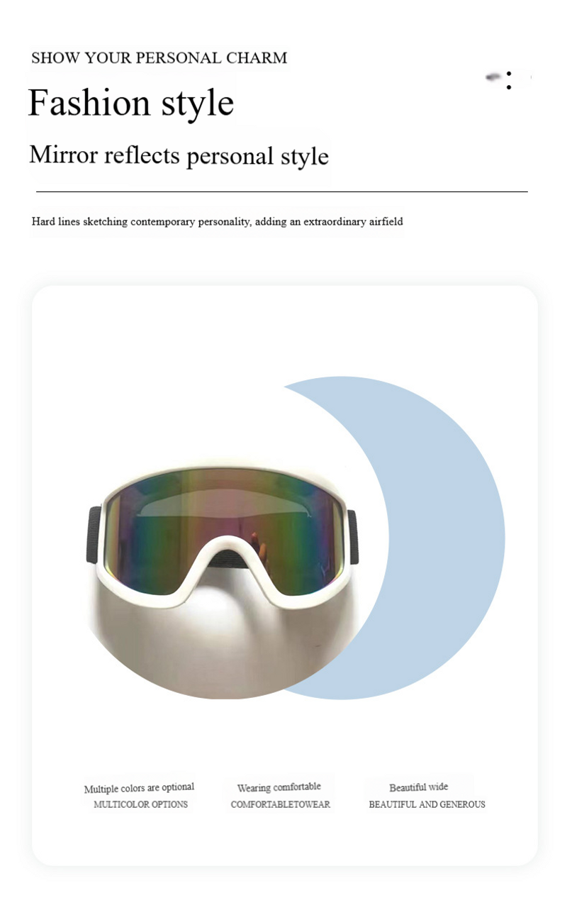 Uniszex kültéri férfi és női motoros sportszemüveg, színes fóliával, szélálló homokventilátorokkal, síléccel felszerelve_voghion.com