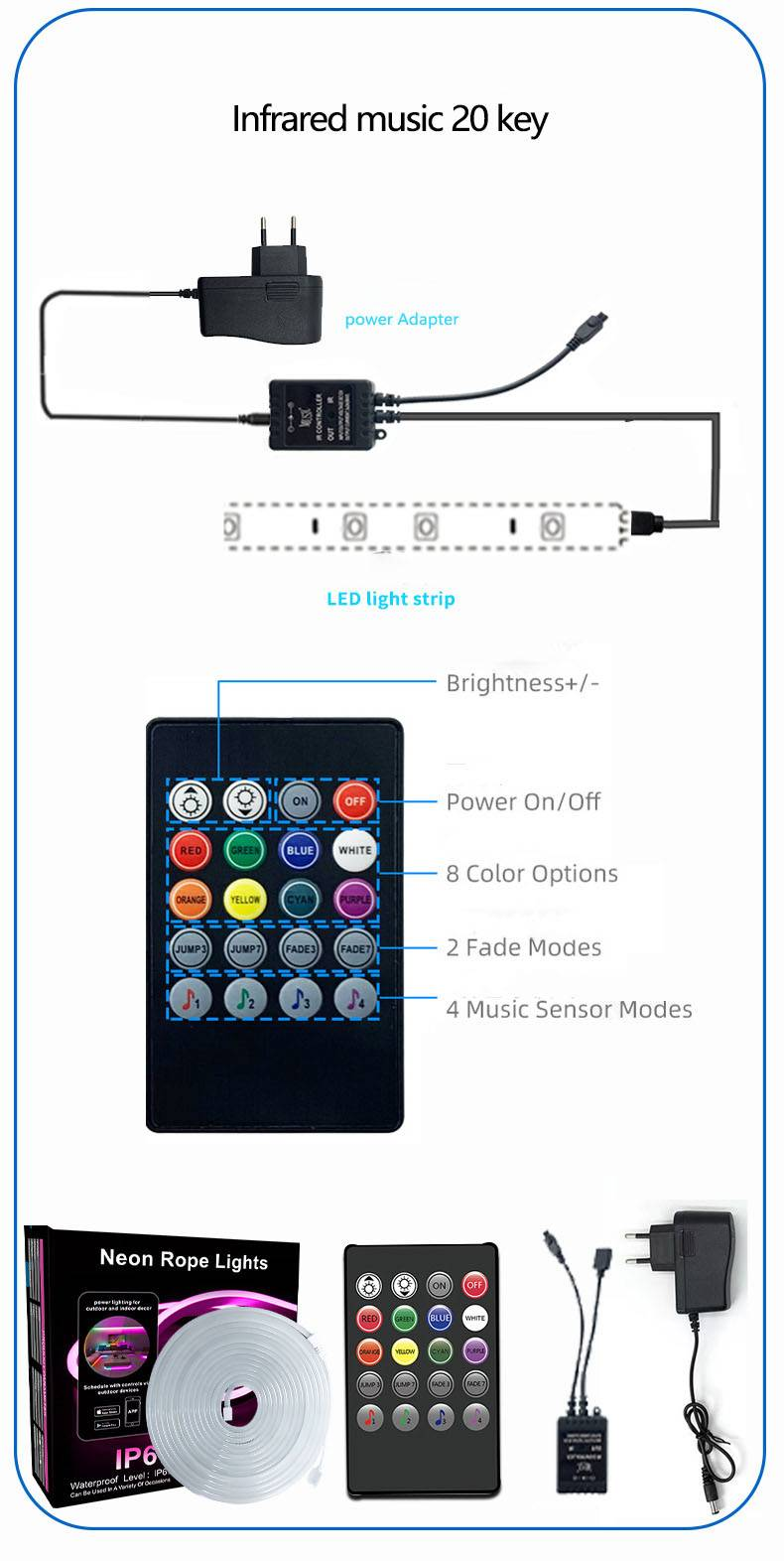 Lichter & Beleuchtung 10m Graffiti Wifi Bluetooth Bunte Silikon Licht Gürtel DIY Form Atmosphäre Licht_voghion.com