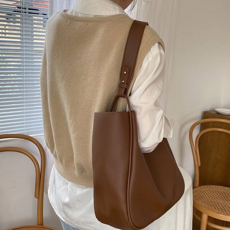 VINEY Tote Bag 2025 New Casual Commuter Bag Large Capacity European And American High-end Shoulder Underarm Bag_voghion.com