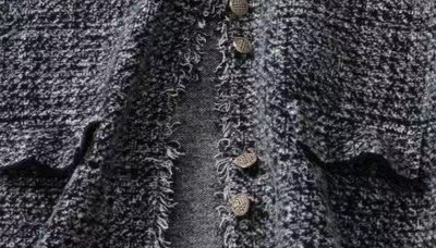 Stilvolle Damen-Strickjacke mit Fransenweste, ärmellos – leichtes Lagentop für Frühling & Herbst, Schwarz, Einheitsgröße_voghion.com