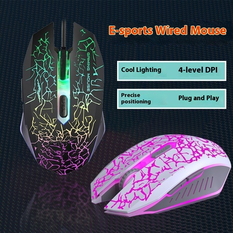 Basic Wired USB Optical Mouse, 3-Button, Plug & Play For PC/Laptop, Office & Home Use (1.5m Cable, Black/White)_voghion.com