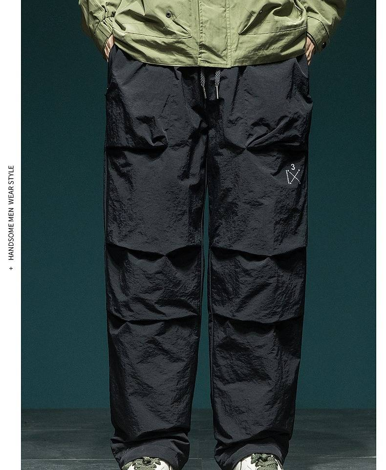 Pantalon de parachutiste coupe ample en duvet de canard pour homme, imperméable et thermique, pour l'hiver, en vert, noir et kaki_voghion.com