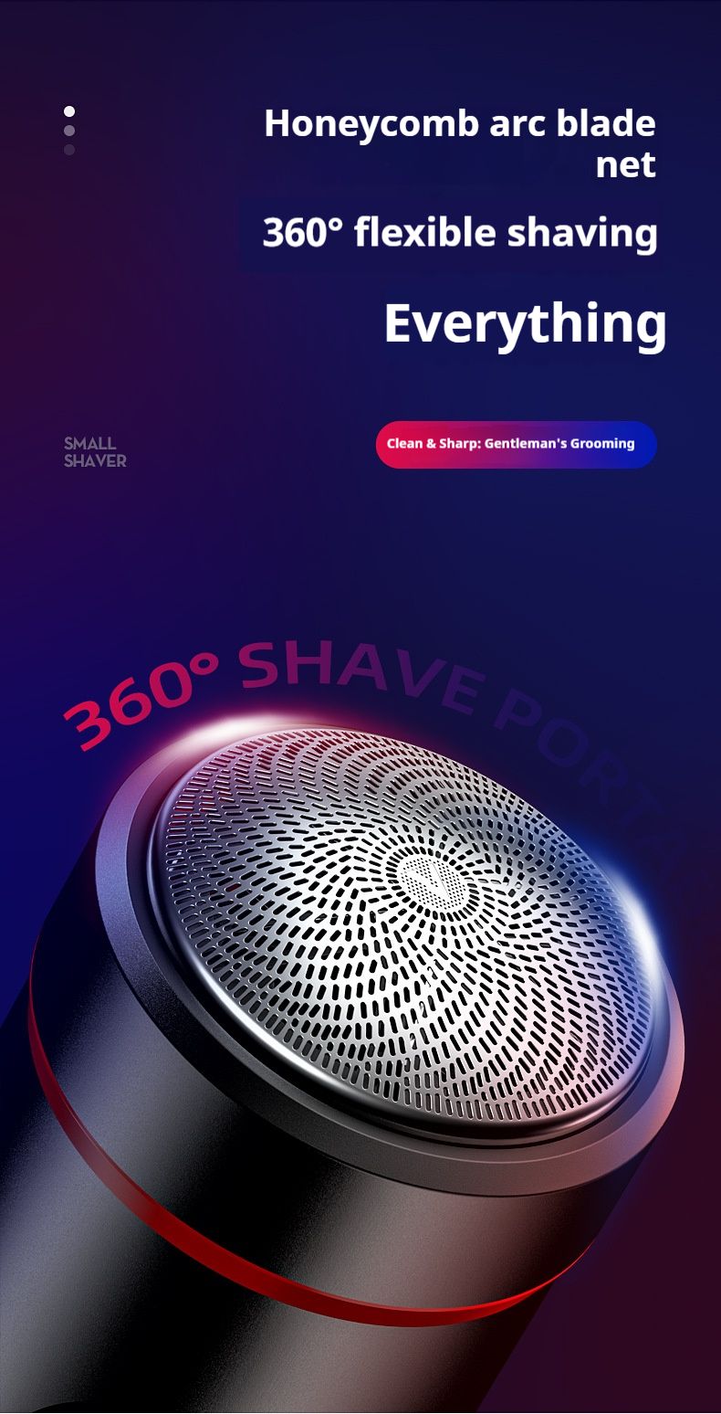 Rasoio elettrico LCD per uomo - Ricaricabile, impermeabile, lame rotanti 4D flottanti, silenzioso (36-45 dB), kit per la cura della persona da viaggio_voghion.com