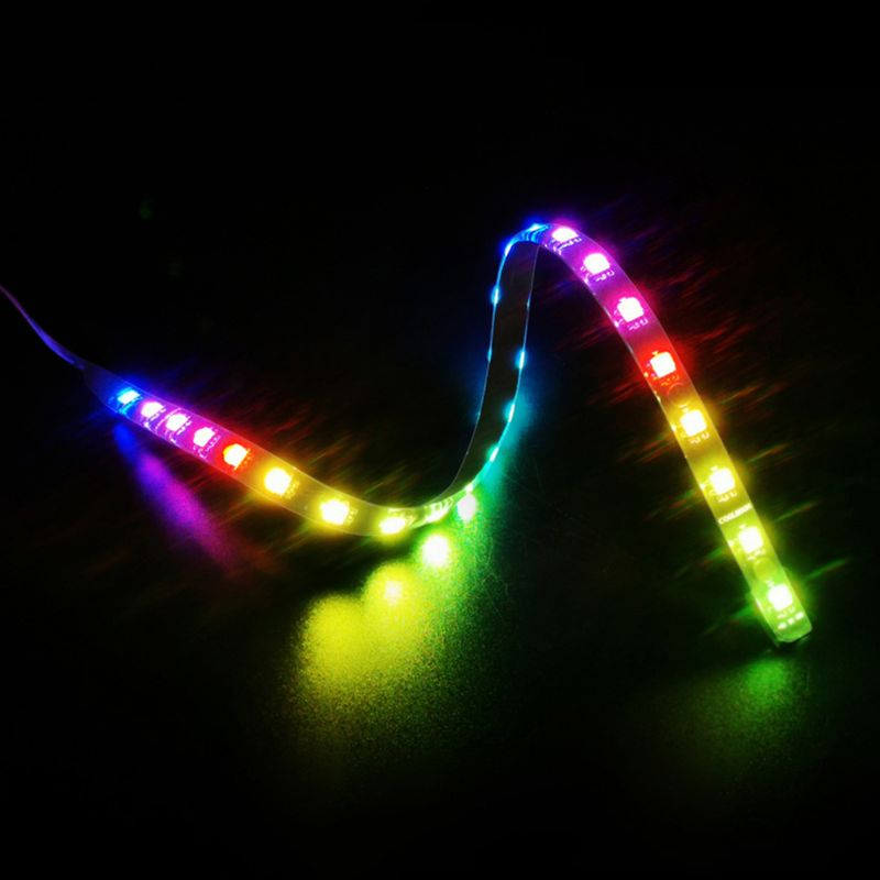Farfi COOLMOON Striscia LED magnetica 40 cm Case per computer PC Barra luminosa RGB con 4 pin RGB/5 V ARGB per scheda madre_voghion.com