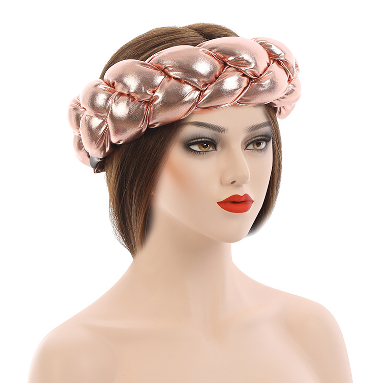 New Twist Braid Muslim Multi Color Elastic Hair Band_voghion.com