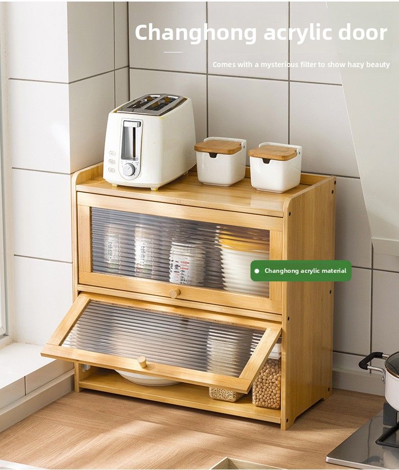 Kitchen Countertop Spice Rack Storage Organizer Shelf Multi-Functional Cabinet Artifact_voghion.com