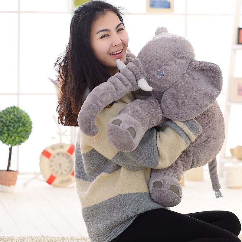 Adorable Baby Soft Plush Long Nose Elephant Sleep Pillow For And Kids Newborns_voghion.com