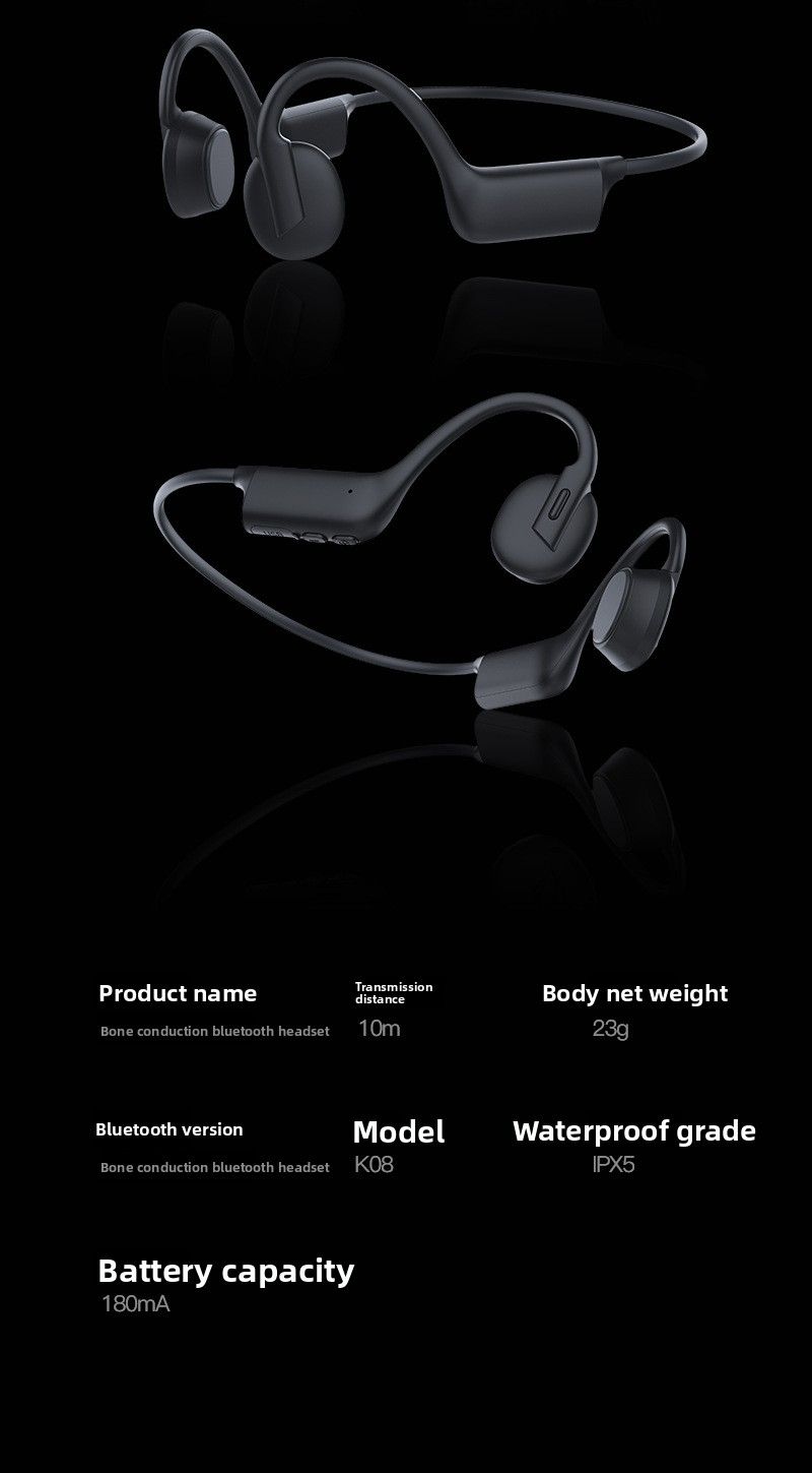 K08 Wireless Bluetooth Bone Conduction Headphones_voghion.com