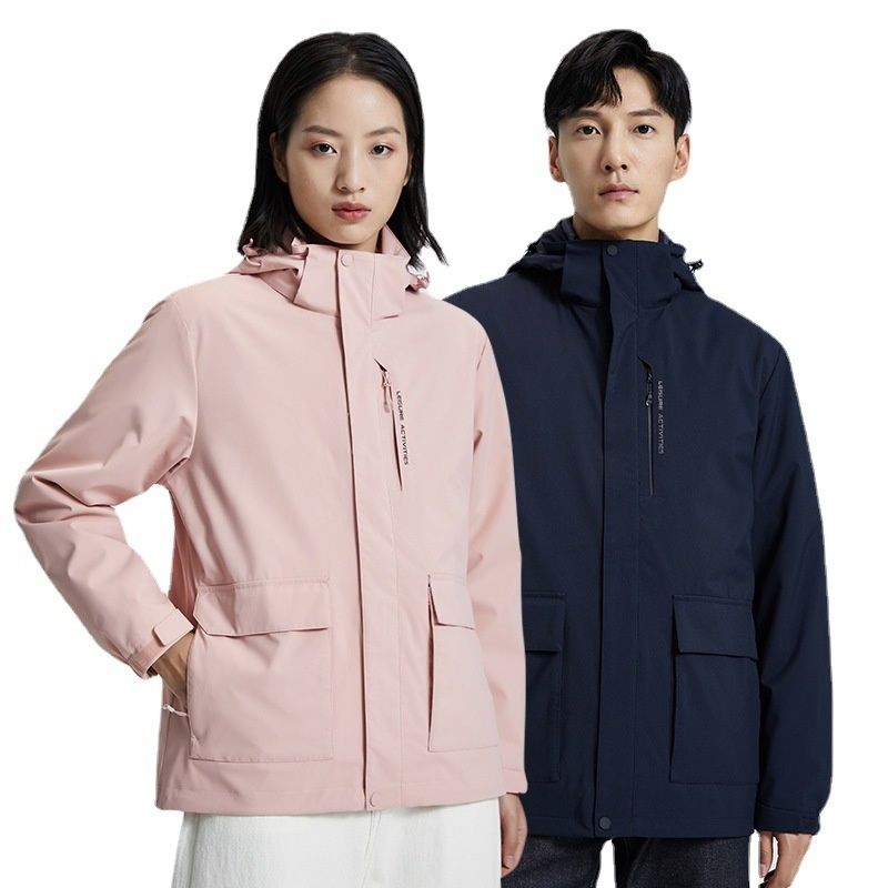 001 Neue 3-in-1-Daunenjacke für Herren, wasserdicht, dick gefüttert, ideal zum Skifahren, Reisen, als Windjacke, lässig, modisch und für Outdoor-Aktivitäten_voghion.com