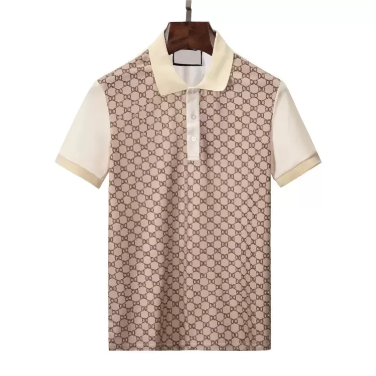 Męskie letnie swobodne koszulki bawełniane golfowe designerskie męskie polo z nadrukiem literowym modne polo_voghion.com