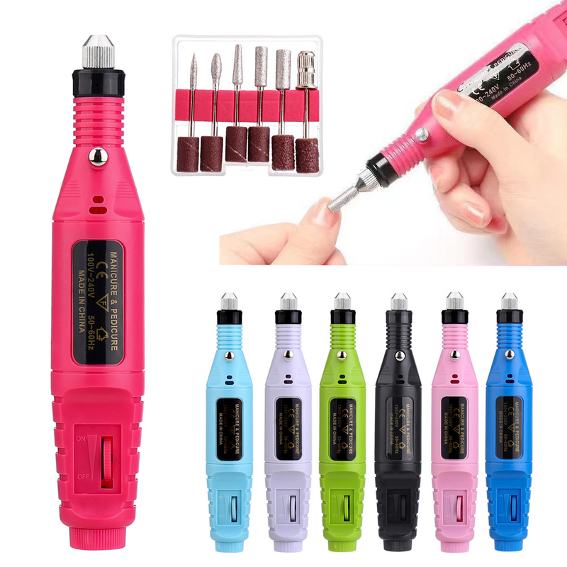 Enlèvement électrique portatif de peau morte d'ongle, machine, machine de vernis à ongles d'essai de stylo_voghion.com