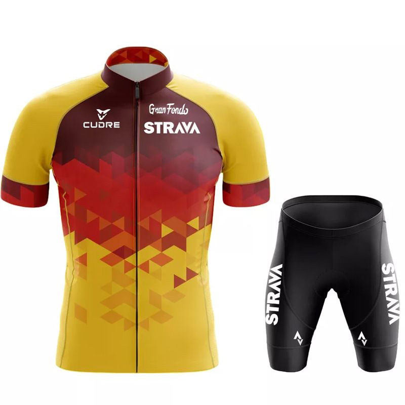 2024 Suit Strava Tour De France Short Sleeved Set For Mountain Cycling Events_voghion.com
