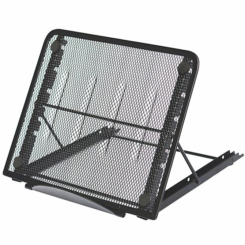 348 Metal Laptop Base Floor Folding Stand Wire Mesh Combination Tablet_voghion.com