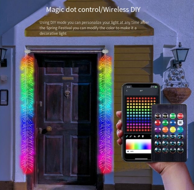 Cadena de luces de petardos de alambre de cobre para iluminación navideña, caja para pastel, caja de regalo, embalaje, luz colgante, decoración romántica festiva, luz de ambiente_voghion.com