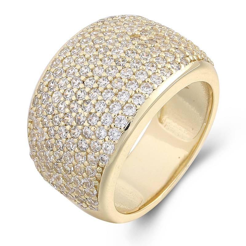 Anello di lusso in argento sterling S925 fatto a mano con cielo stellato pieno di diamanti e zirconi, gioielli alla moda da donna_voghion.com