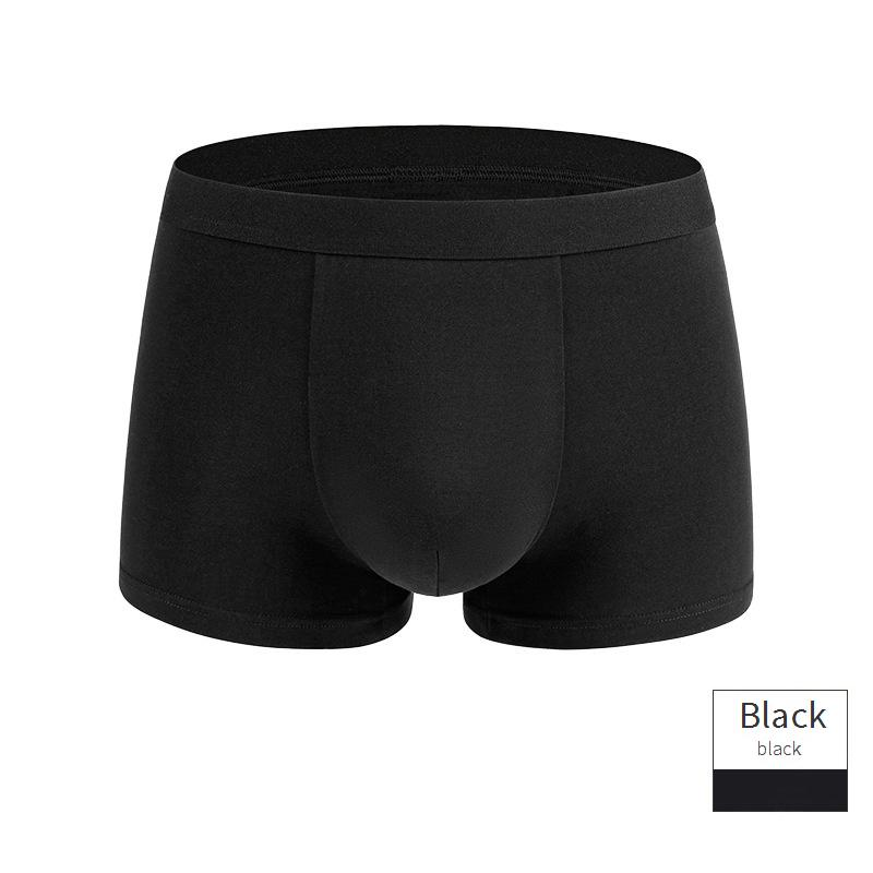 Sous-vêtements pour hommes en coton à fibres longues, sous-vêtements classiques pour hommes, caleçons boxeurs respirants antibactériens taille moyenne en pur coton_voghion.com