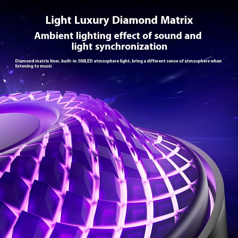 Crystal Bluetooth Speaker - Wireless Home Speaker With RGB Lights, Deep Bass & Multi-Function (SD Card Slot, Desktop Decor)_voghion.com