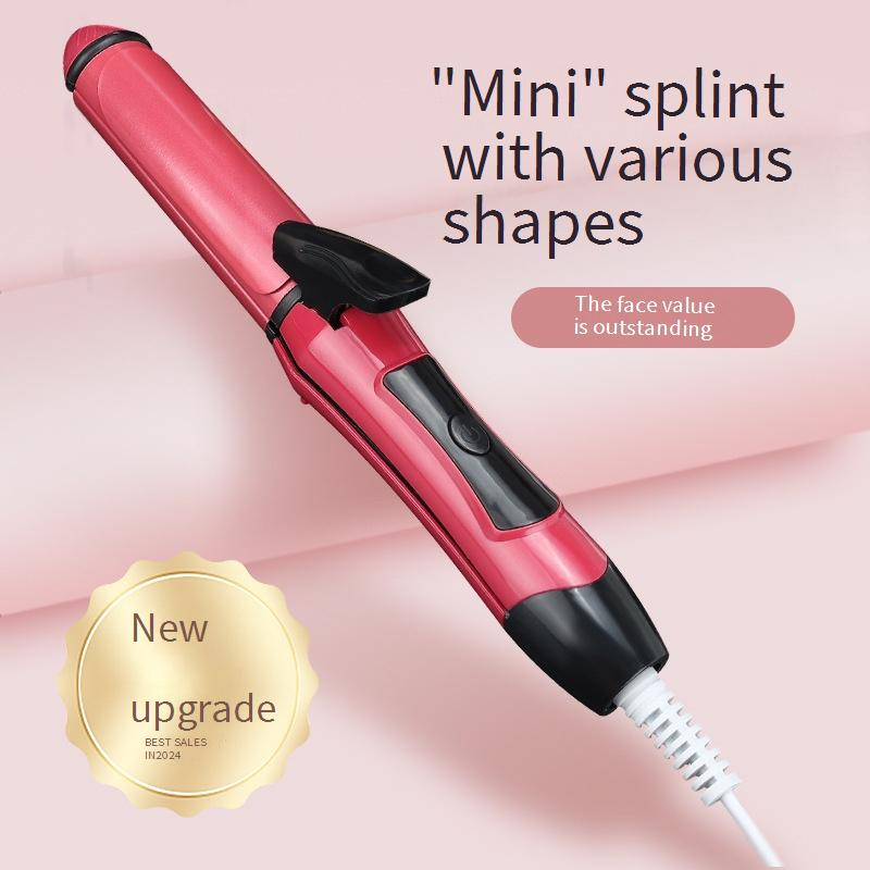 2-in-1-Haarglätter und Lockenstab – Mini-Styling-Tool für Pony und Spitzen (Keramikbeschichtung, schnelle Erwärmung, perfekt für Wohnheim und Reisen)_voghion.com