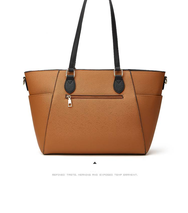 Ensemble élégant de 3 sacs à main pour femme : sac bandoulière, sac à main et cabas avec mini-sac amovible – Sac à main tendance en cuir PU pour un usage quotidien_voghion.com