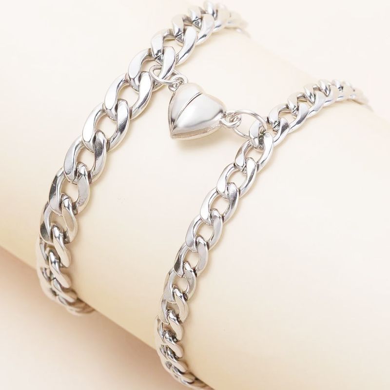 Moodne paks kett armastusraud imemisstiil inimesed armastavad käevõru käekaunistused_voghion.com