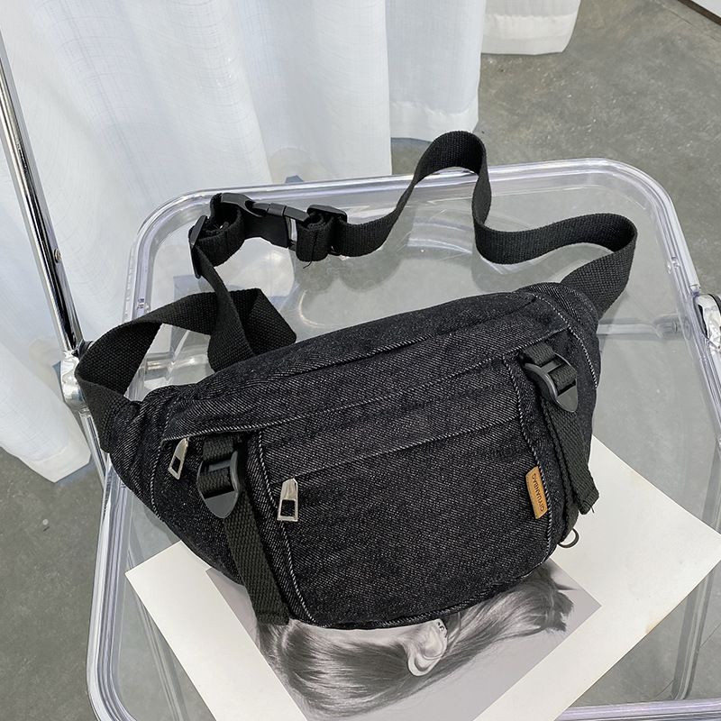Nuova borsa a tracolla alla moda casual da donna, in denim alla moda, di grande capacità, per esterni, 2024_voghion.com