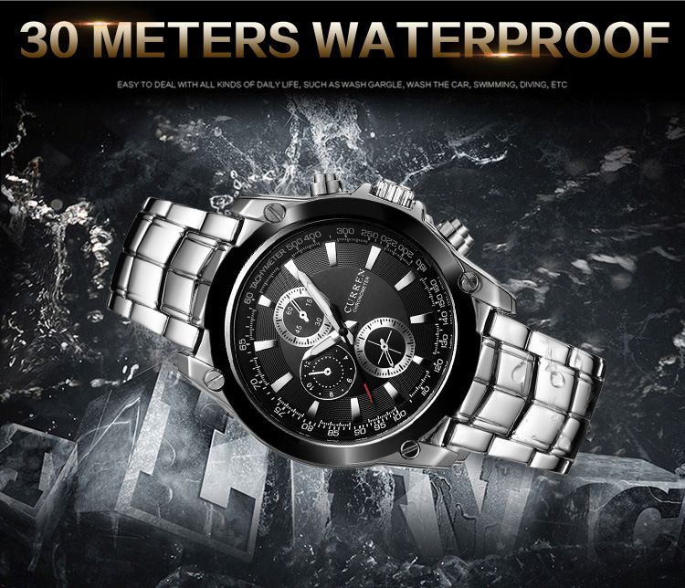 Men's Fashionable Alloy Quartz Watch With 30M Water Resistance, Minimalist Round Dial, And Light Luxury Design For Business & Casual Wear_voghion.com