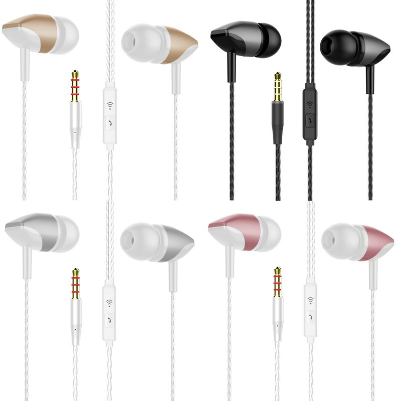 S22 Wired Headphone Ergonomic Anti-winding TPE Mega Bass In-ear Earphone For Music_voghion.com