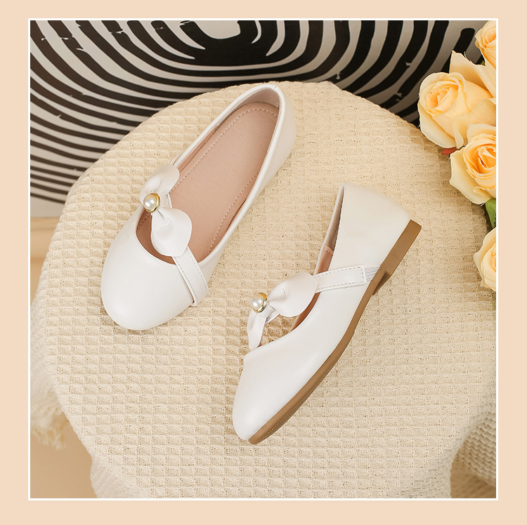 Mutter & Kinder Mädchen Prinzessin schuhe Weiß fee wind kleine leder schuhe große kinder zeigen schuhe weichen sohlen einzelnen schuhe_voghion.com