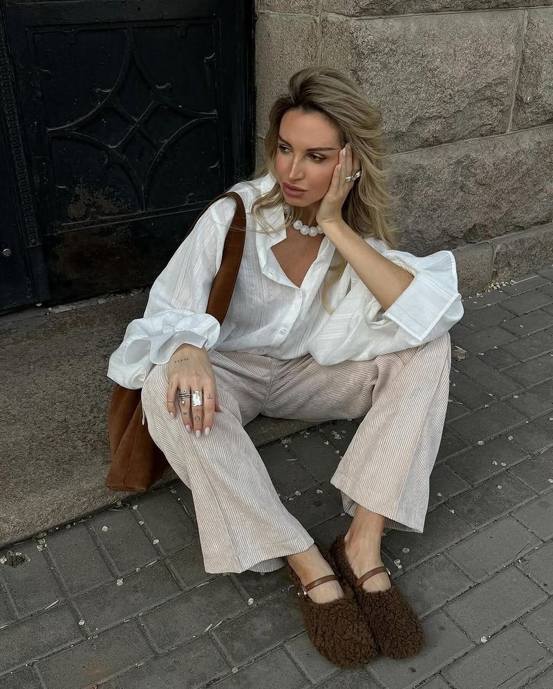 Maglietta a maniche lunghe con risvolto, design semplice e ampia, nuova moda estiva da donna_voghion.com