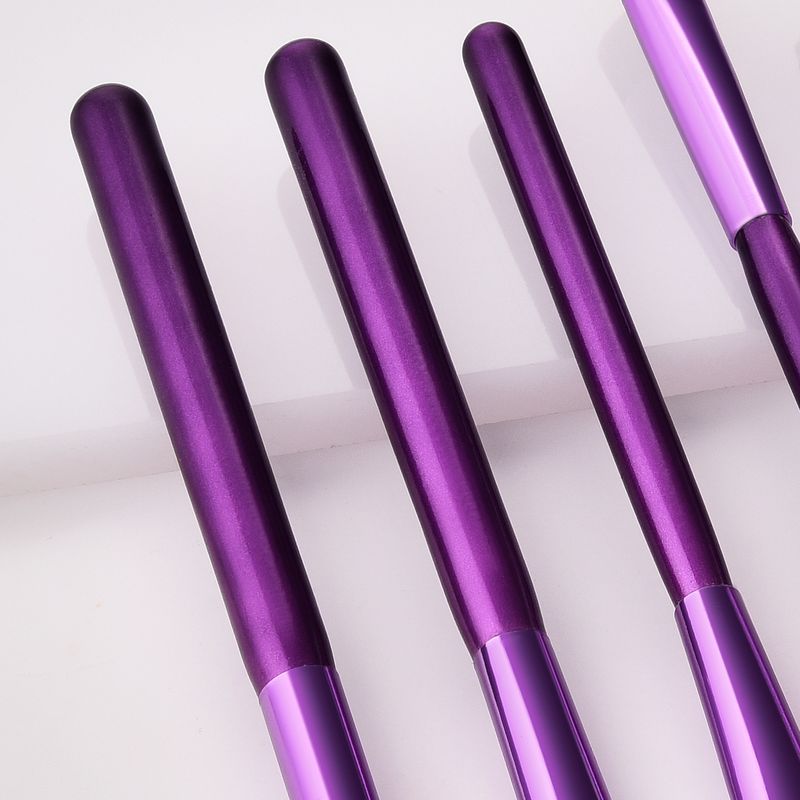 6 pcs makeup brushes, purple, red and black hair, eye makeup tools set GUJHUI_voghion.com