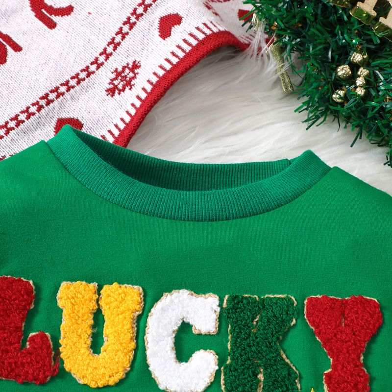 2024 Carino neonato e bambino piccolo abbigliamento per bambini lettera ricamata felpa con cappuccio pantaloni set_voghion.com