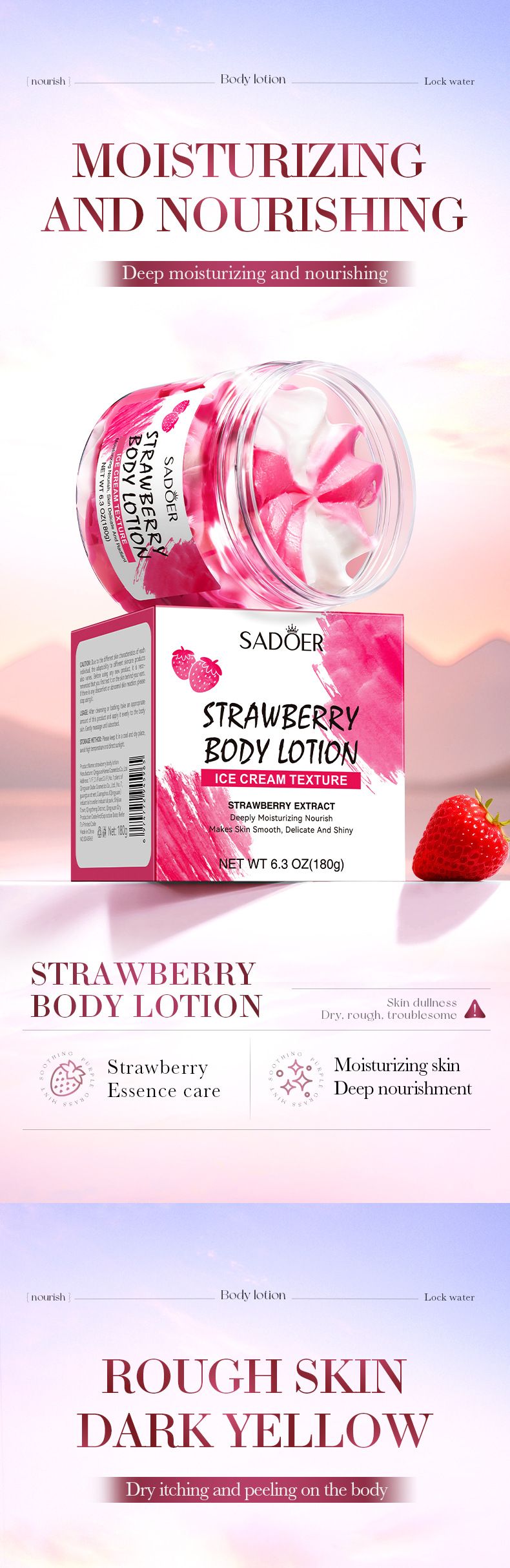 Fruit Series 180g Autumn And Winter Hydrating Moisturizing Body Lotion Skin Care Products_voghion.com