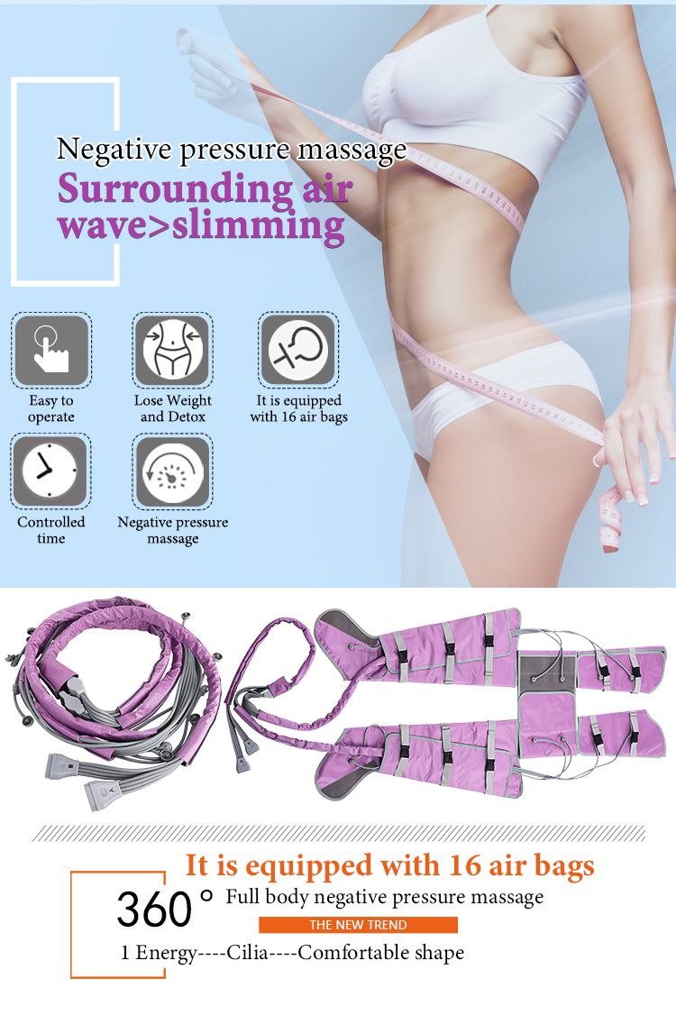 Professionelle Pressotherapie-Hine Purle Lymphatische Massagegerät Arme Schultern Bauch Beine Taille Luftkompression Fuß_voghion.com