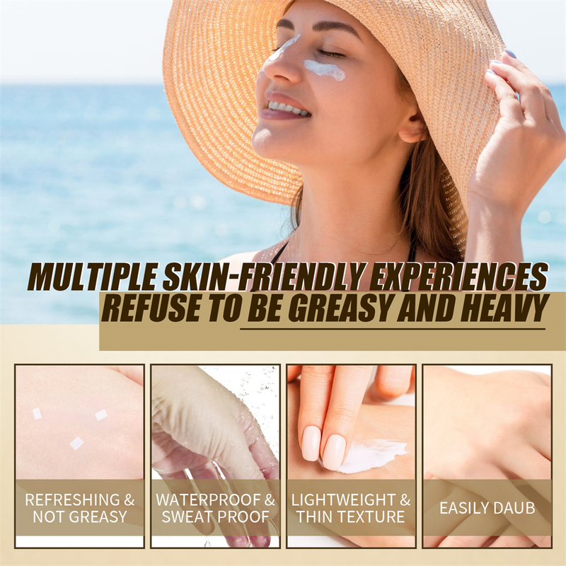 Hidratante arroz spf50 + probiótico sóis proteção da pele maquiagem refrescante creme solar resistência uv facial_voghion.com