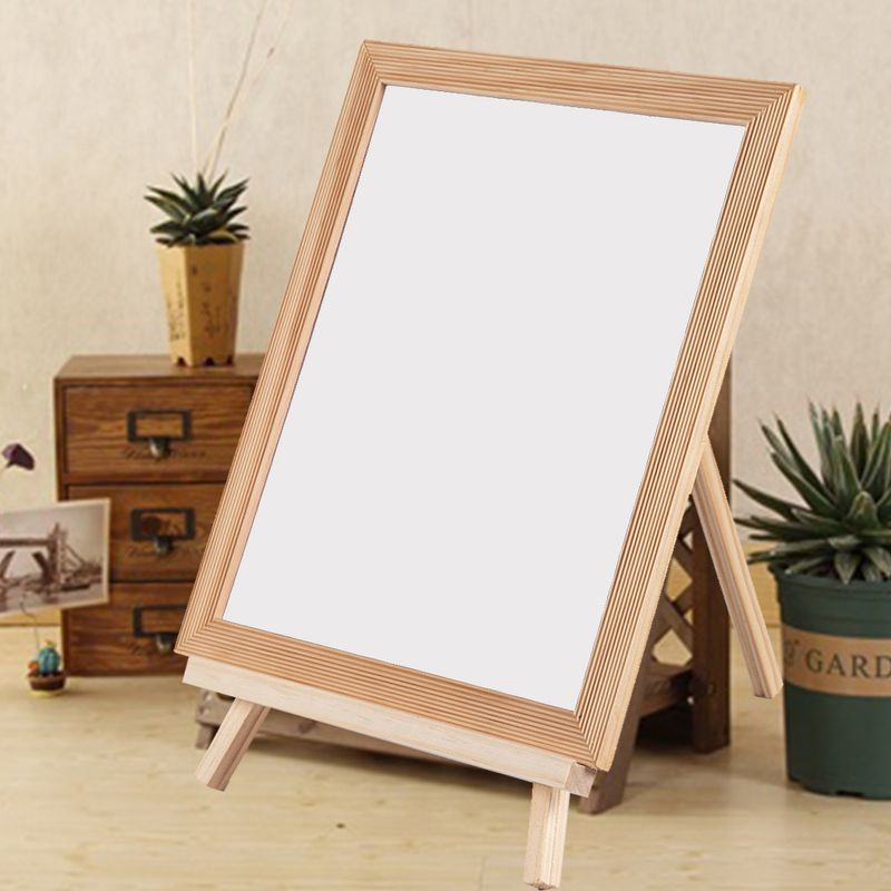 Klein schoolbord, kinderkalligrafie, kalligrafie tekenbord, opbergbord met beugel, thuis, verplaatsbaar, houten ornamenten_voghion.com