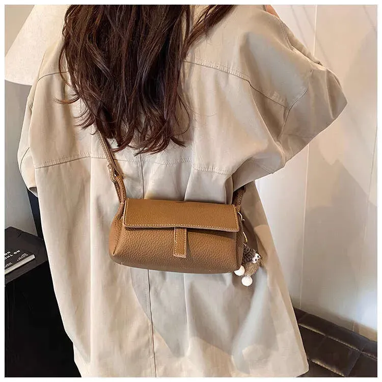 Borsa a tracolla semplice ed elegante, piccola e versatile, da donna, alla moda, squisita._voghion.com