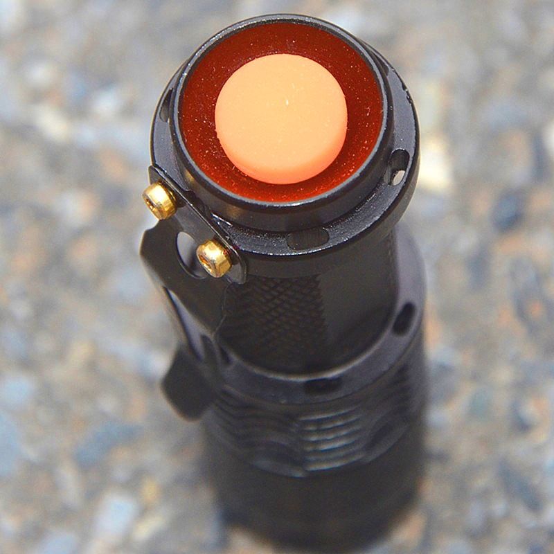 SK68 Mini LED Flashlight – Adjustable Zoom & 360° Rotating Head, 200m Beam (Rechargeable, Camping/Emergency Use)_voghion.com